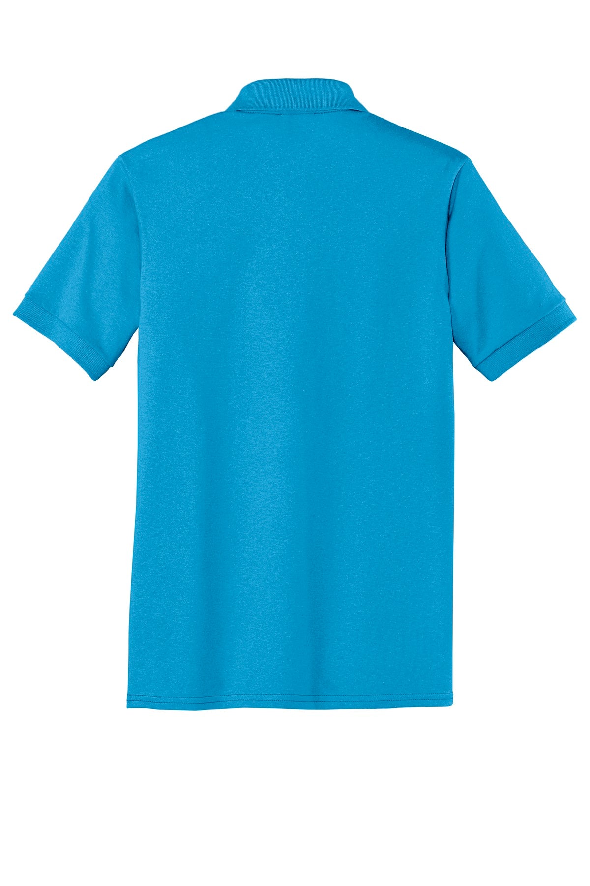 Custom Embroidered Port & Co Polos in Aquatic Blue