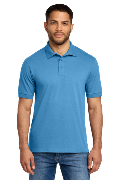 Custom Embroidered Port & Co Polos in Aquatic Blue