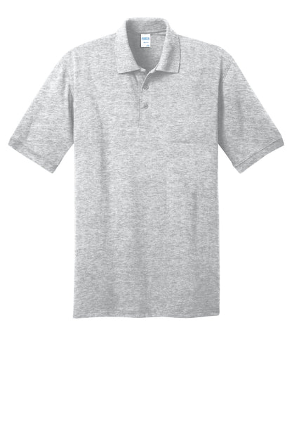 Custom Embroidered Port & Co Polos in Ash