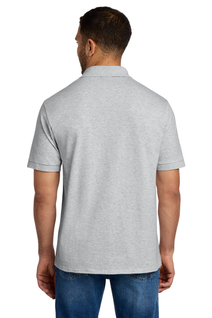 Custom Embroidered Port & Co Polos in Ash