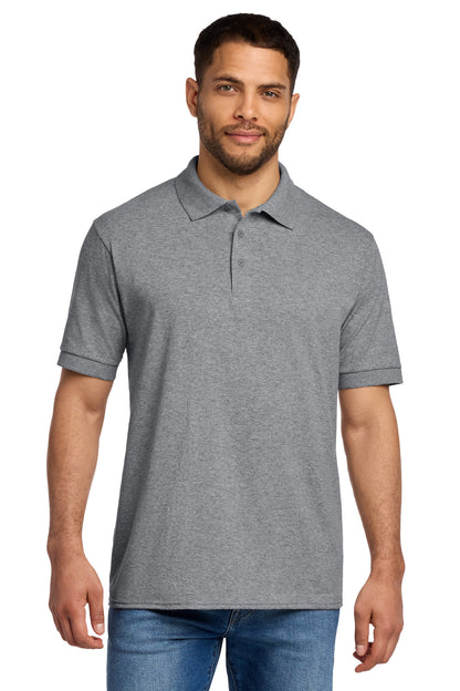 Custom Embroidered Port & Co Polos in Athletic Heather