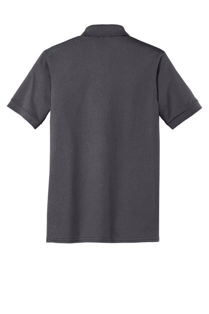 Custom Embroidered Port & Co Polos in Charcoal