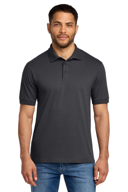 Custom Embroidered Port & Co Polos/Knits in Charcoal