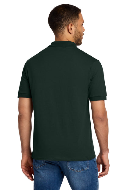 Custom Embroidered Port & Co Polos in Dark Green