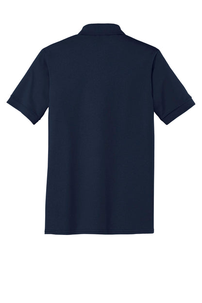 Custom Embroidered Port & Co Polos in Deep Navy