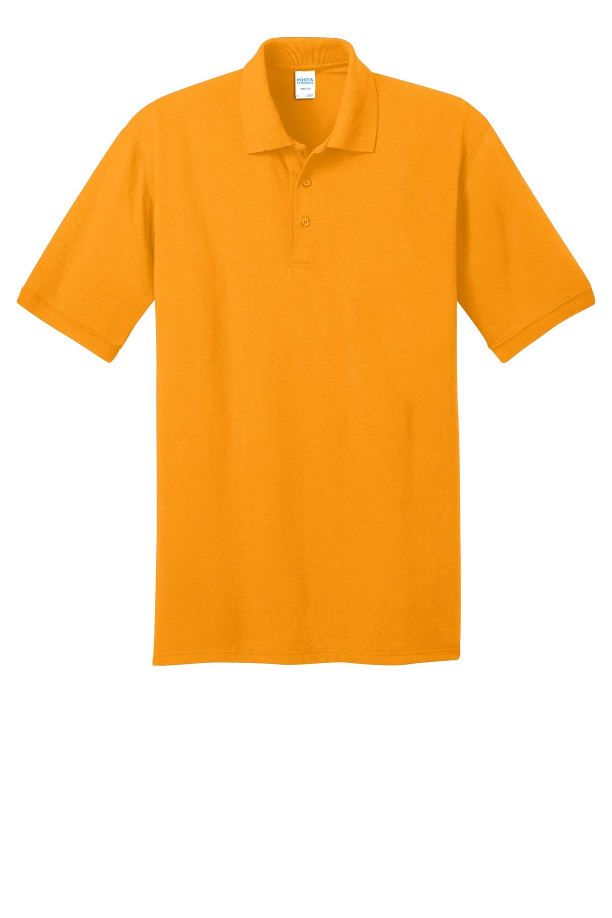 Custom Embroidered Port & Co Polos in Gold