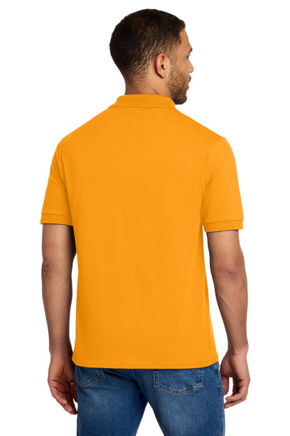 Custom Embroidered Port & Co Polos in Gold