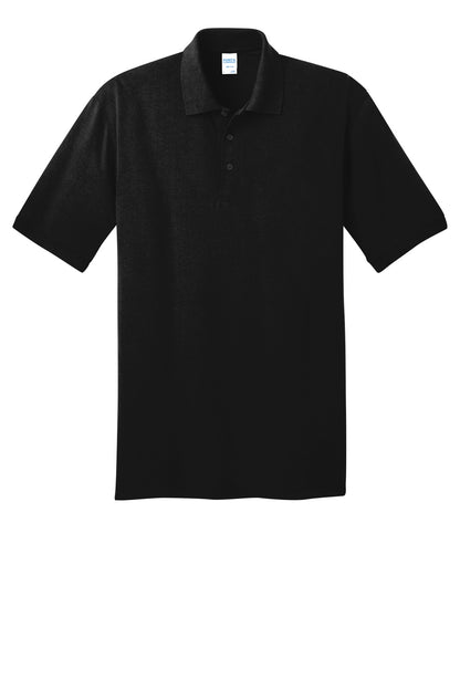 Custom Embroidered Port & Co Polos in Jet Black