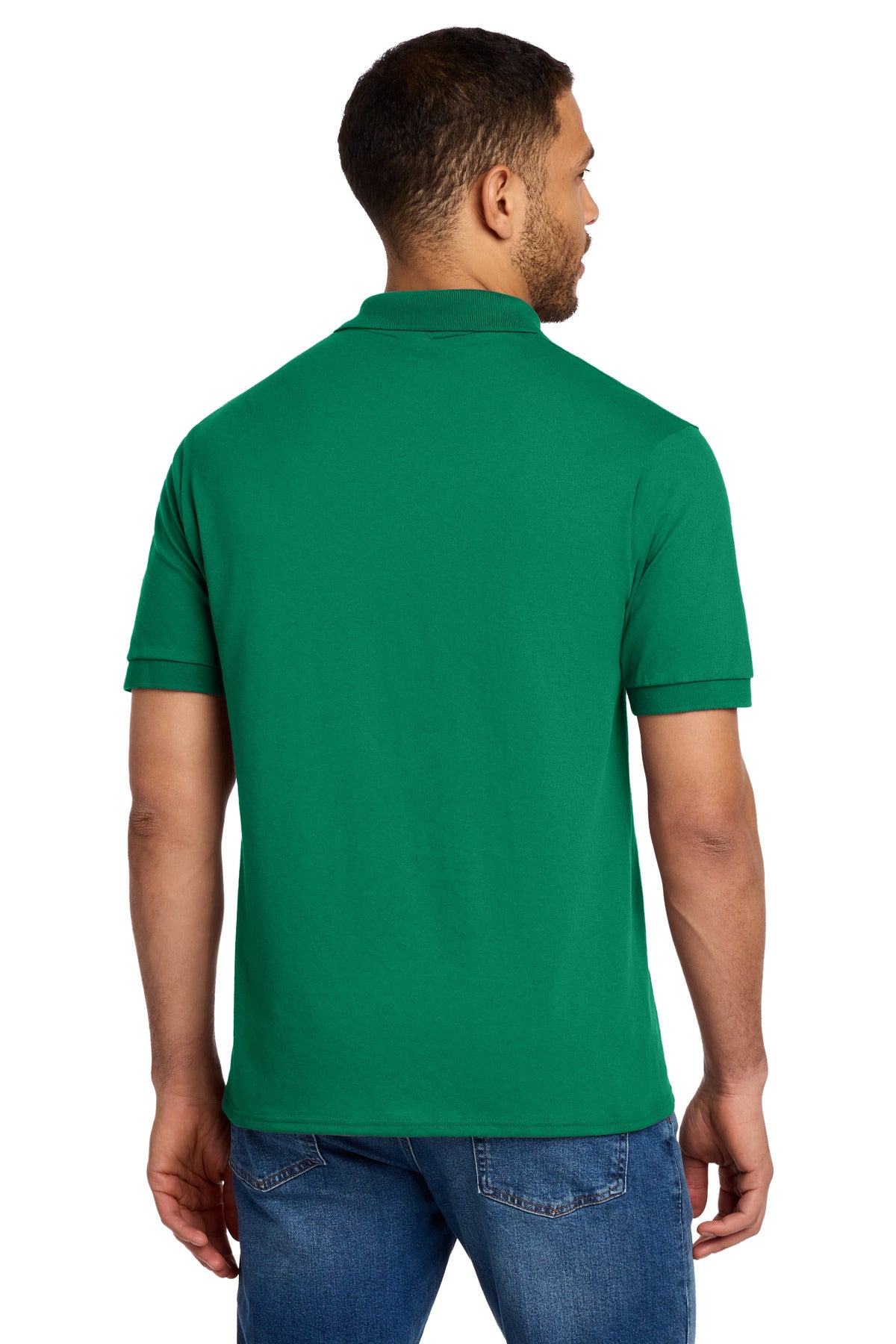 Custom Embroidered Port & Co Polos in Kelly