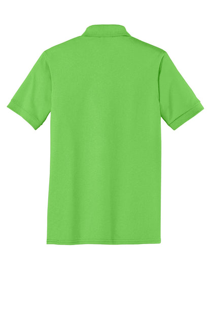 Custom Embroidered Port & Co Polos in Lime