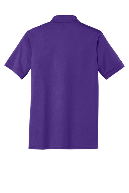 Custom Embroidered Port & Co Polos in Purple