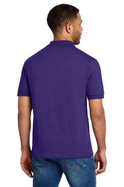 Custom Embroidered Port & Co Polos in Purple