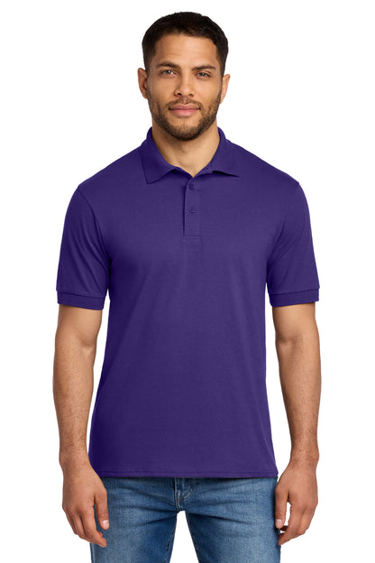Custom Embroidered Port & Co Polos in Purple