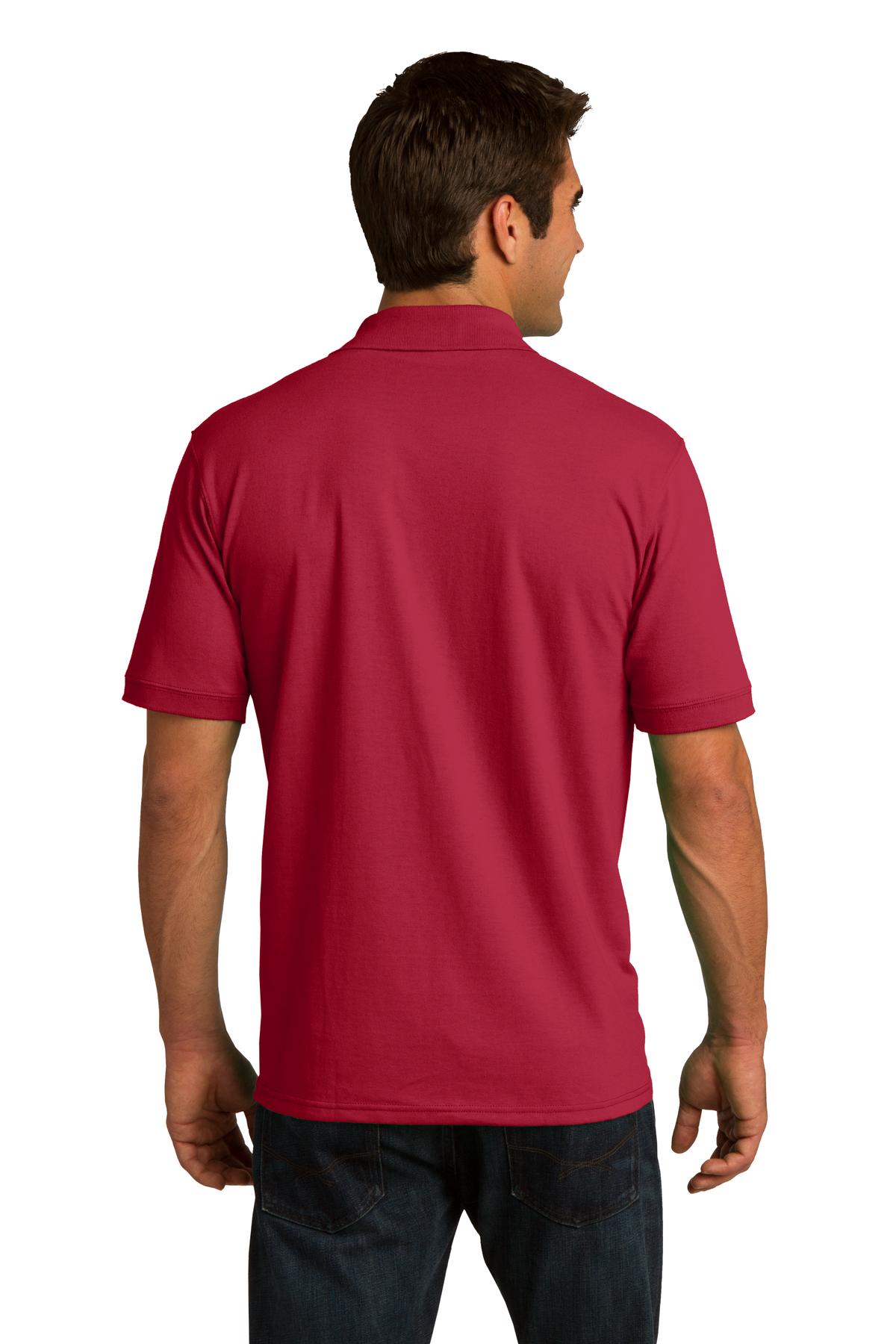 Custom Embroidered Port & Company Tall Core Blend Jersey Knit Polo. KP55T,Red
