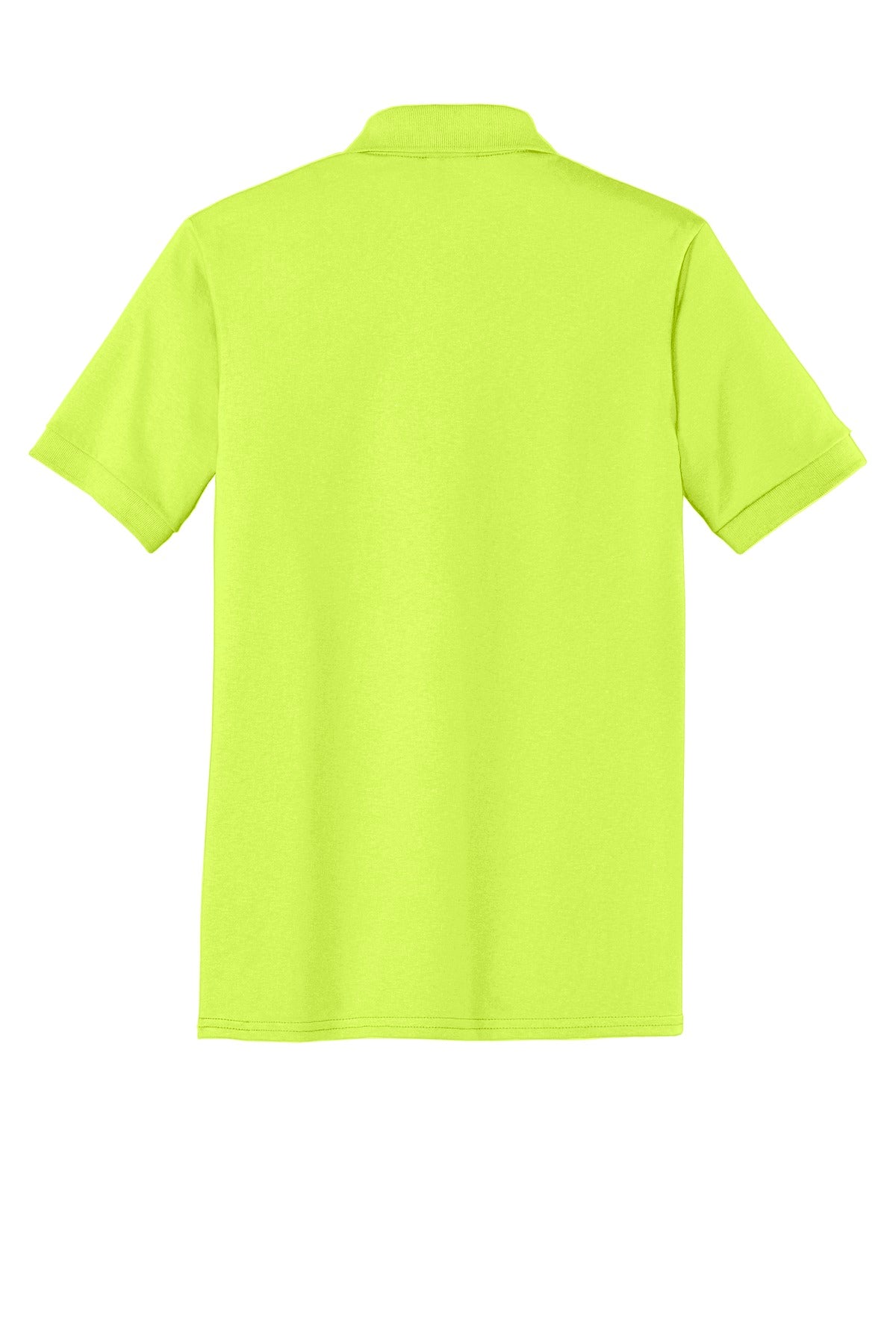 Custom Embroidered Port & Co Polos in Safety Green