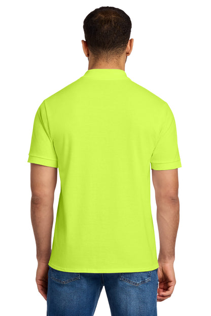 Custom Embroidered Port & Co Polos in Safety Green