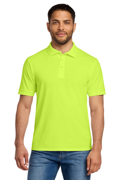 Custom Embroidered Port & Co Polos/Knits in Safety Green