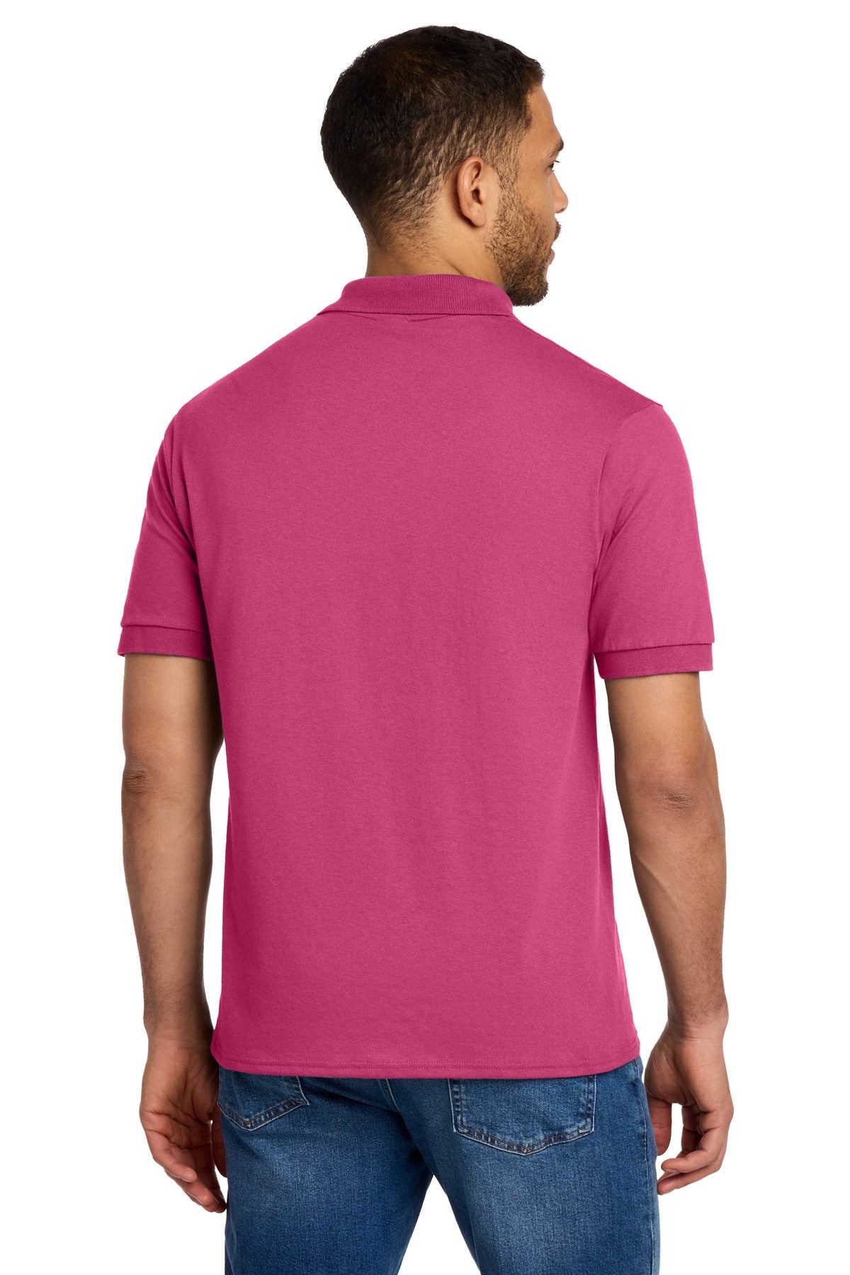 Custom Embroidered Port & Co Polos in Sangria