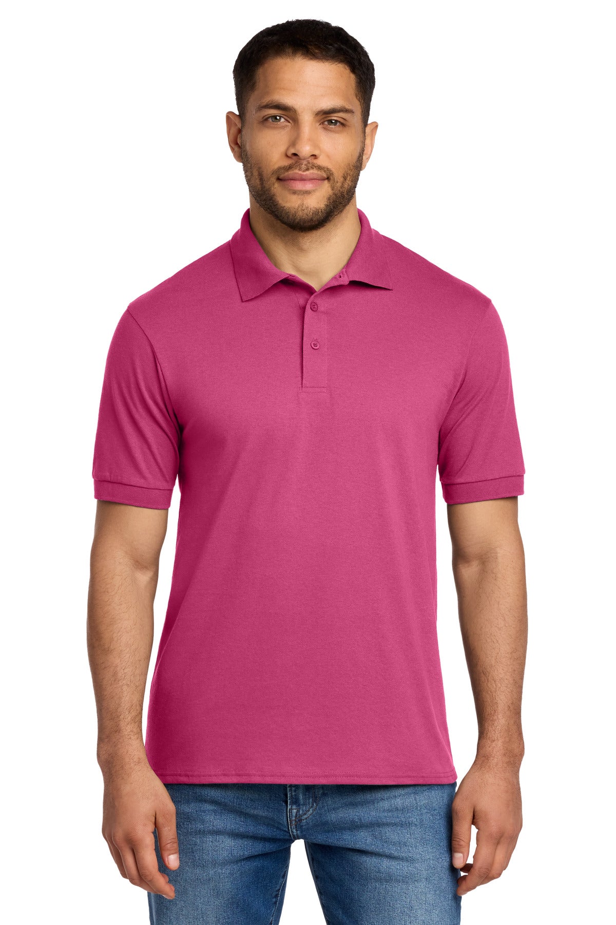 Custom Embroidered Port & Co Polos in Sangria