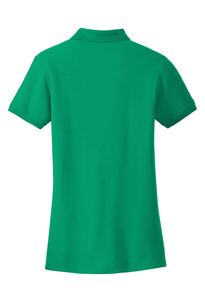 Custom Embroidered Port Authority Polos/Knits in Bright Kelly Green