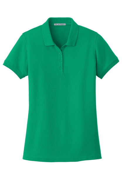 Custom Embroidered Port Authority Polos/Knits in Bright Kelly Green
