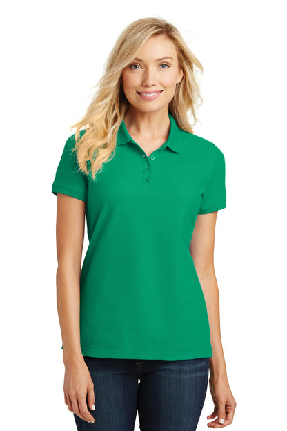 Custom Embroidered Port Authority Polos/Knits in Bright Kelly Green