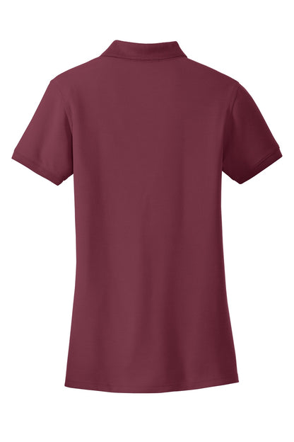 Custom Embroidered Port Authority Polos/Knits in Burgundy