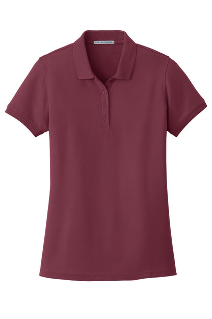 Custom Embroidered Port Authority Polos/Knits in Burgundy