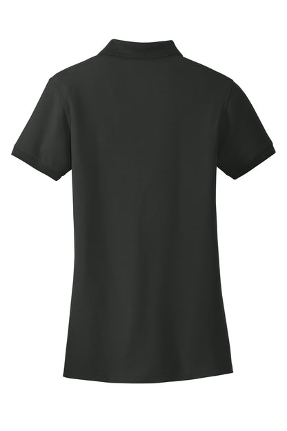 Port Authority Women's Core Classic Pique Polo. L100 Deep Black