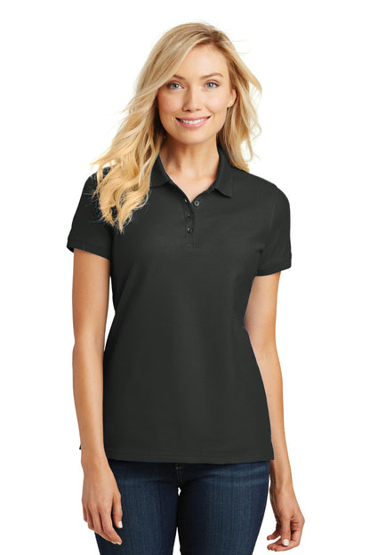 Custom Embroidered Port Authority Polos/Knits in Deep Black