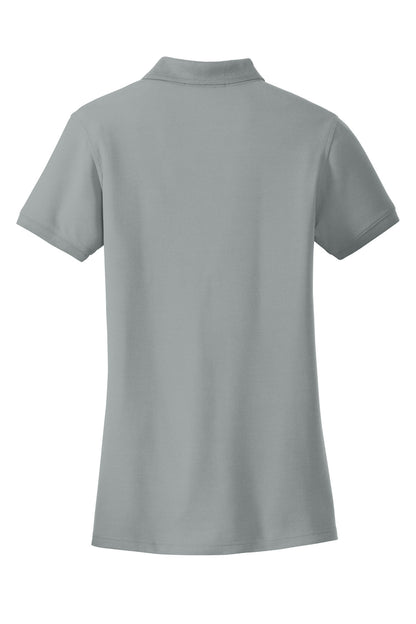 Custom Embroidered Port Authority Polos/Knits in Gusty Grey