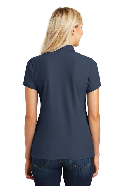 Custom Embroidered Port Authority Women's Core Classic Pique Polo. L100,River Blue Navy