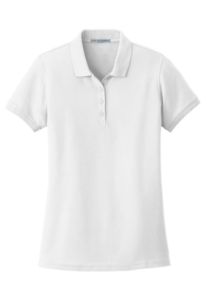 Port Authority Women's Core Classic Pique Polo. L100 White