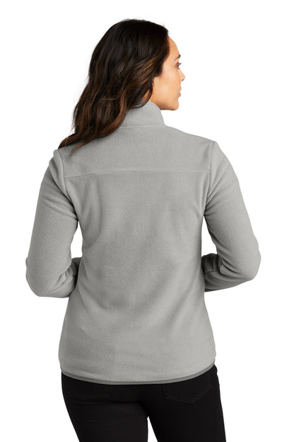 Custom Embroidered Port Authority Women's Connection Fleece Jacket L110,Gusty Grey