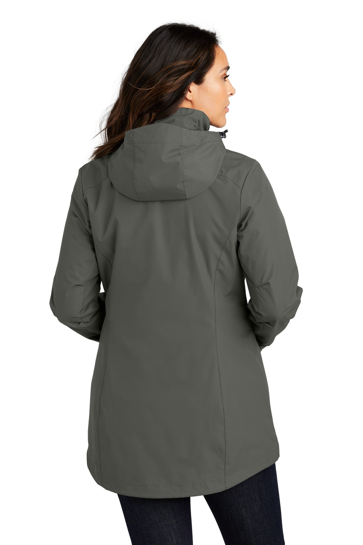 Custom Embroidered Port Authority Women's All-Weather 3-in-1 Jacket L123,Storm Grey