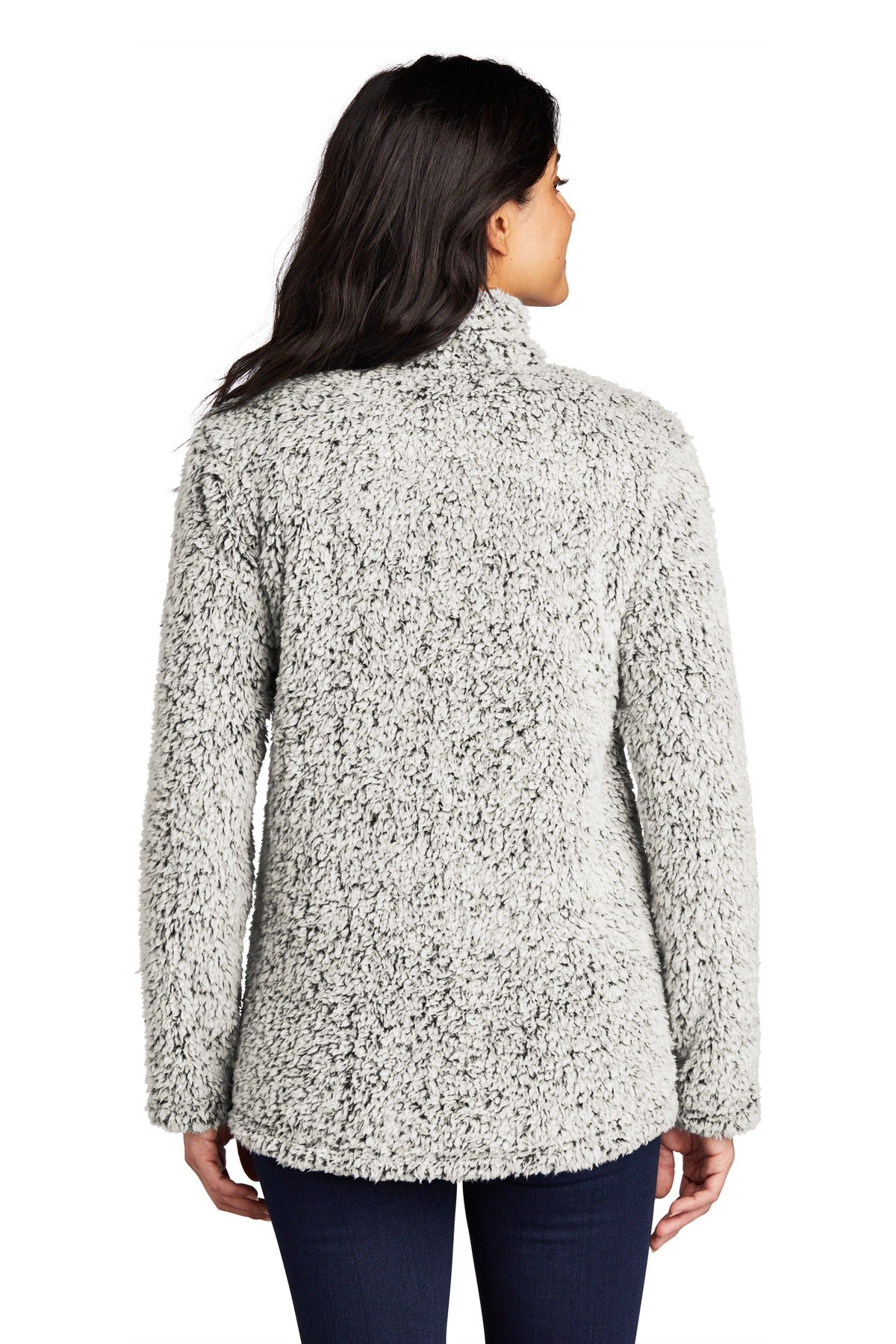 Custom Embroidered Port Authority Women's Cozy 1/4-Zip Fleece L130,Grey Heather