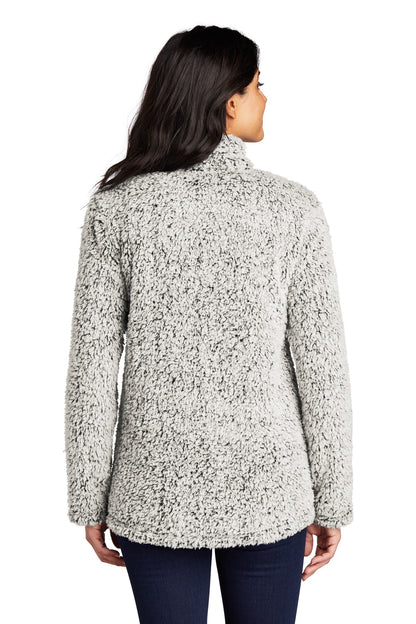 Custom Embroidered Port Authority Women's Cozy 1/4-Zip Fleece L130,Grey Heather