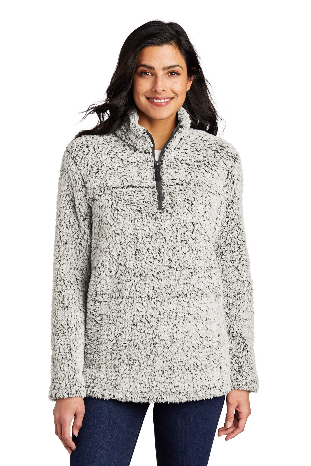 Custom Embroidered Port Authority Outerwear in Grey Heather