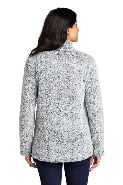 Custom Embroidered Port Authority Women's Cozy 1/4-Zip Fleece L130,Navy Heather