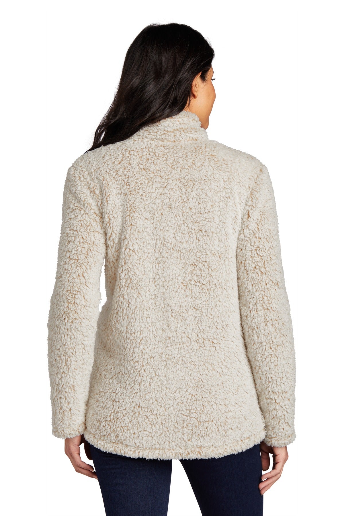 Custom Embroidered Port Authority Women's Cozy 1/4-Zip Fleece L130,Oatmeal Heather