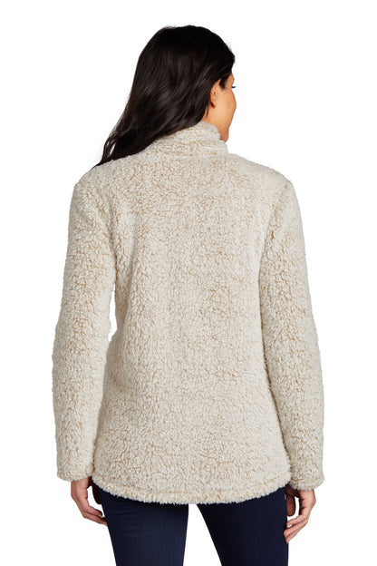 Custom Embroidered Port Authority Women's Cozy 1/4-Zip Fleece L130,Oatmeal Heather