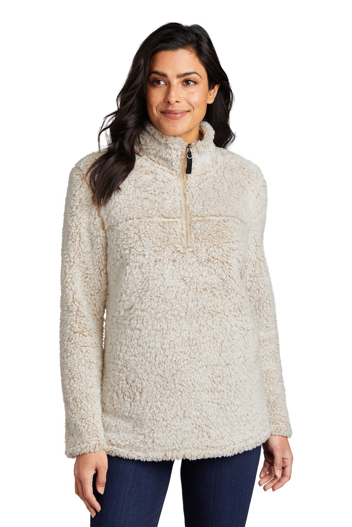 Custom Embroidered Port Authority Outerwear in Oatmeal Heather