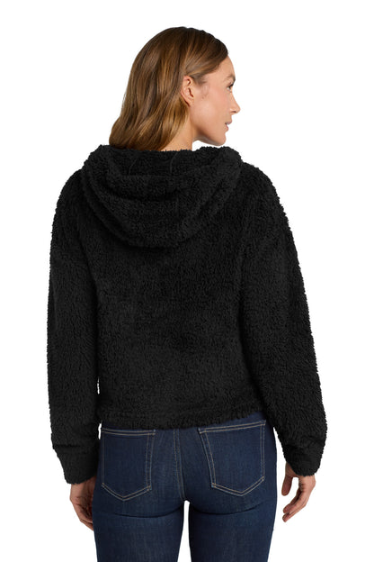 Custom Embroidered Port Authority  Women's Cozy Fleece Hoodie. L132,Black