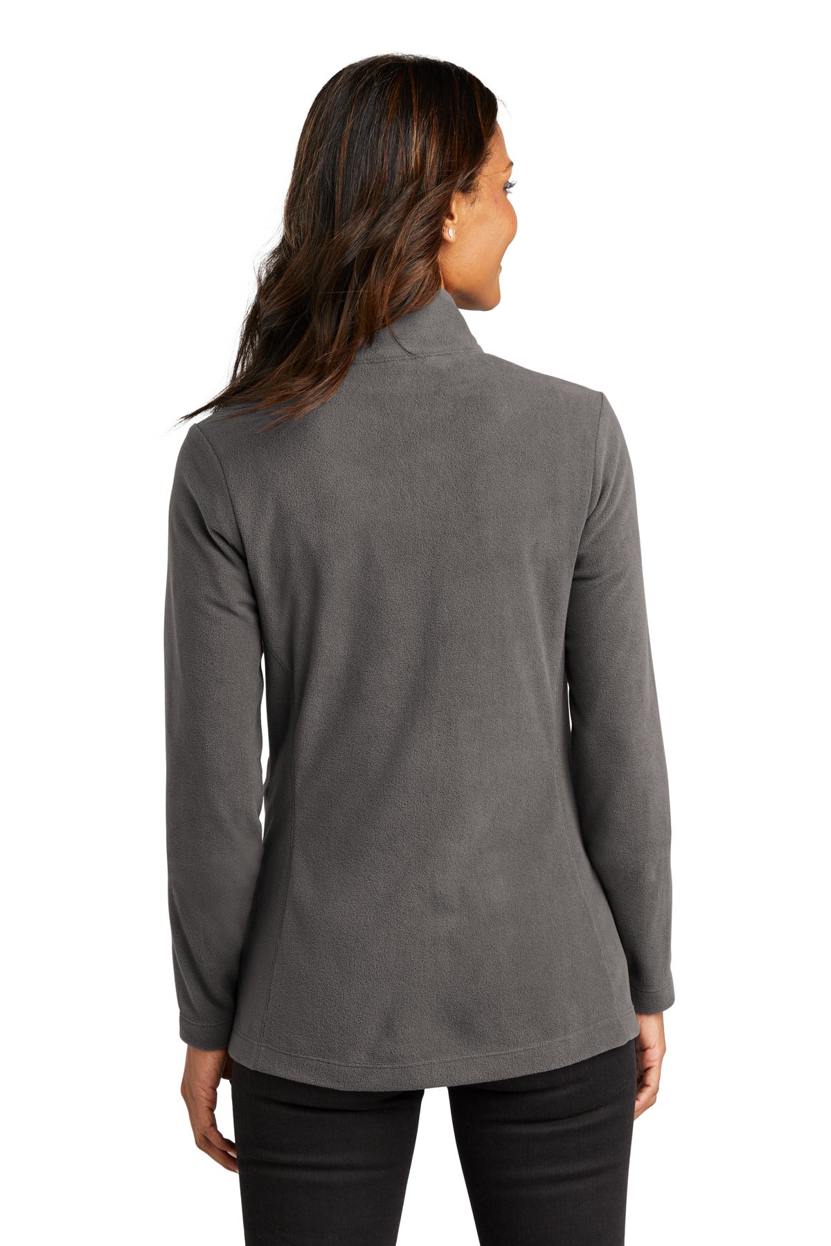 Custom Embroidered Port Authority Women's Accord Microfleece Jacket L151,Pewter