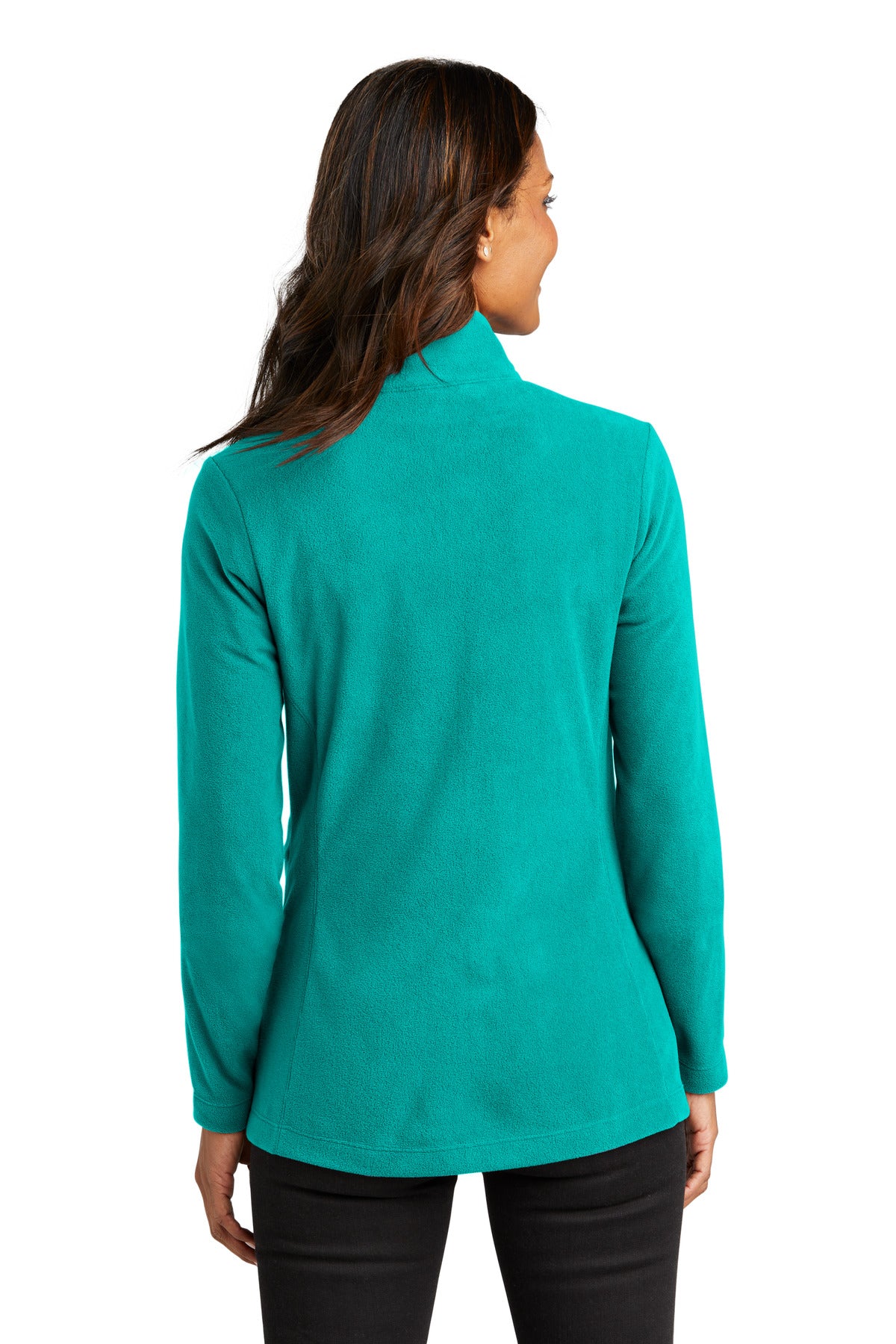 Custom Embroidered Port Authority Women's Accord Microfleece Jacket L151,Teal Blue