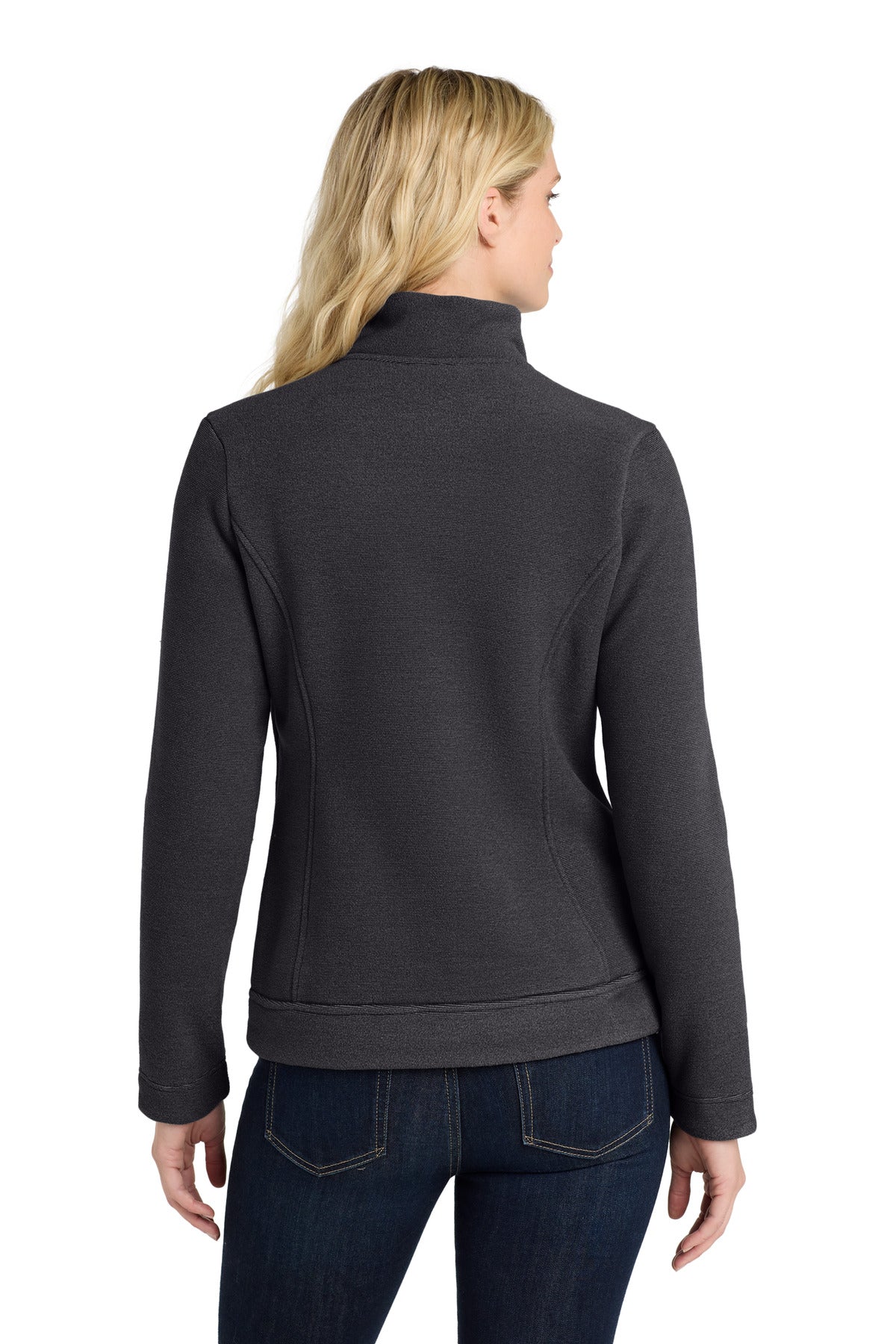 Custom Embroidered Port Authority  Women's Ultra Warm Brushed Fleece Jacket. L211,Graphite/ Deep Black