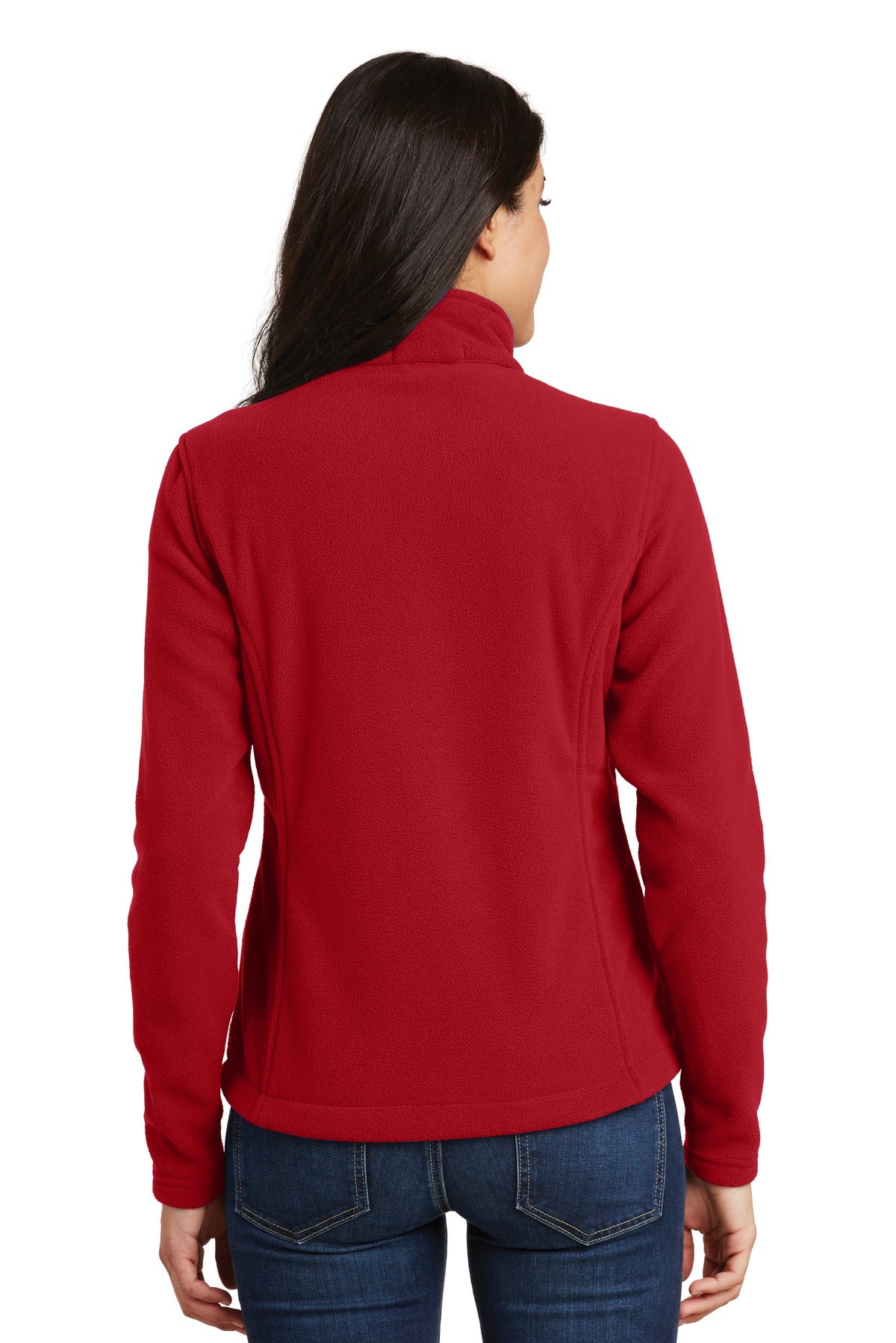 Custom Embroidered Port Authority Women's Value Fleece Jacket. L217,True Red