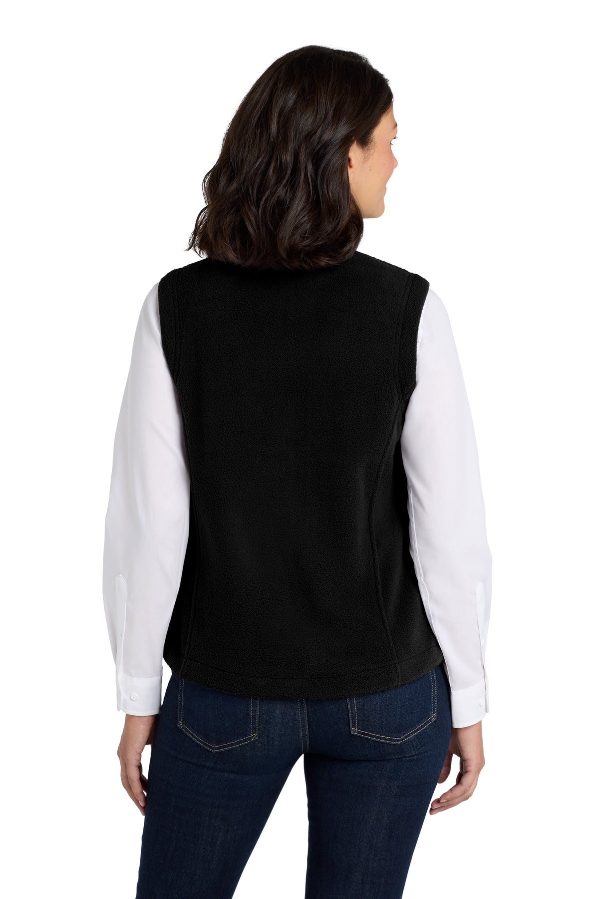 Custom Embroidered Port Authority Women's Value Fleece Vest. L219,Black