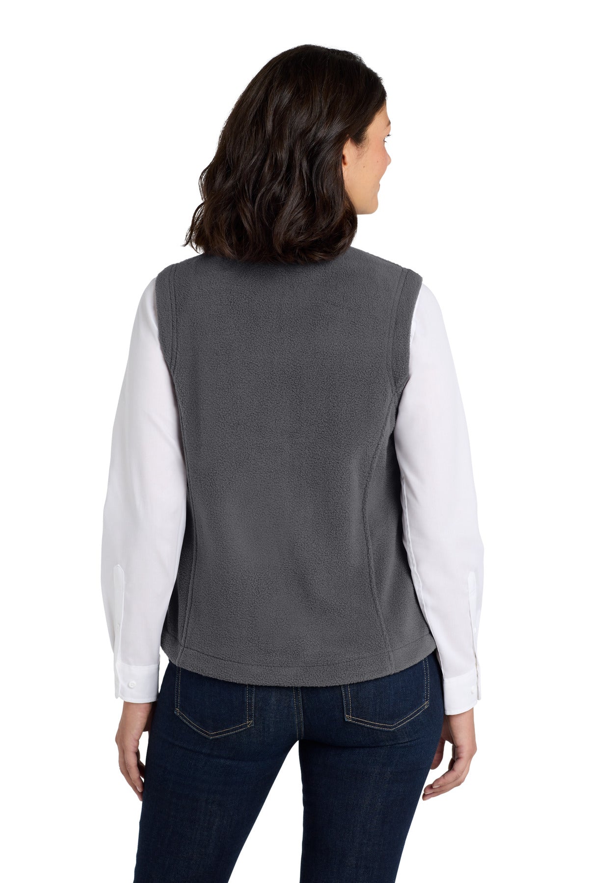 Custom Embroidered Port Authority Women's Value Fleece Vest. L219,Iron Grey