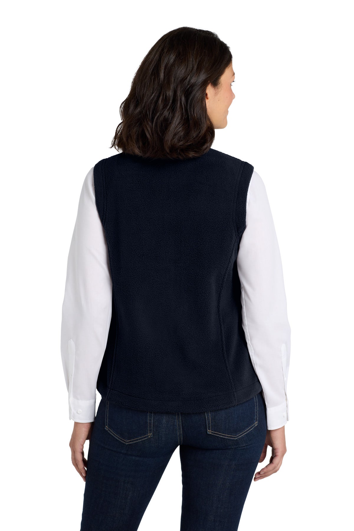 Custom Embroidered Port Authority Women's Value Fleece Vest. L219,True Navy